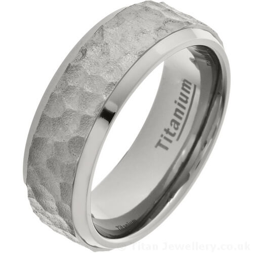 8mm titanium mens wedding band sales