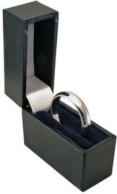 Slim Tungsten Ring Box